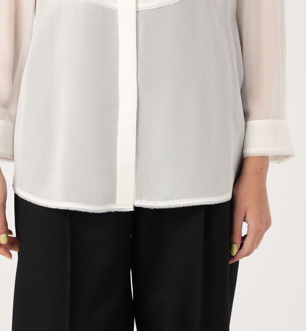 DES PRES「シルクシフォン ブザムブラウス」|シャツ・ブラウス|