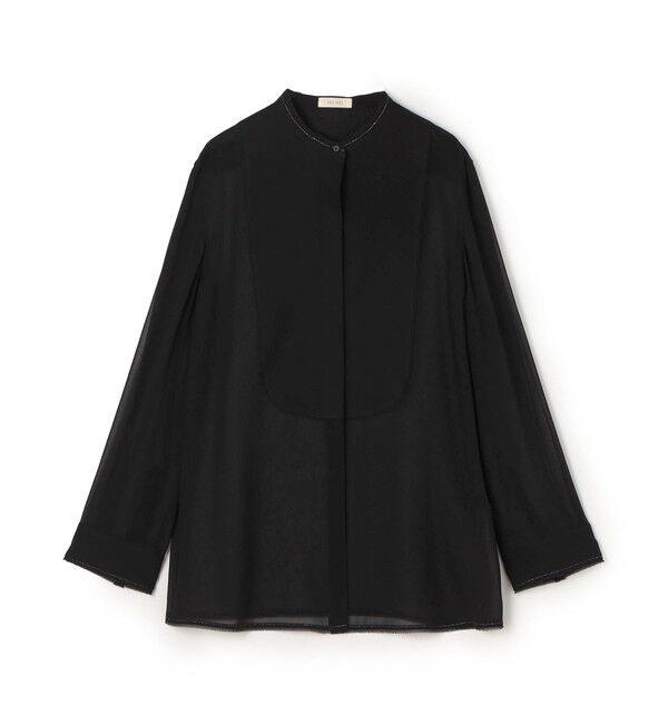 DES PRES「シルクシフォン ブザムブラウス」|シャツ・ブラウス|19 ブラック