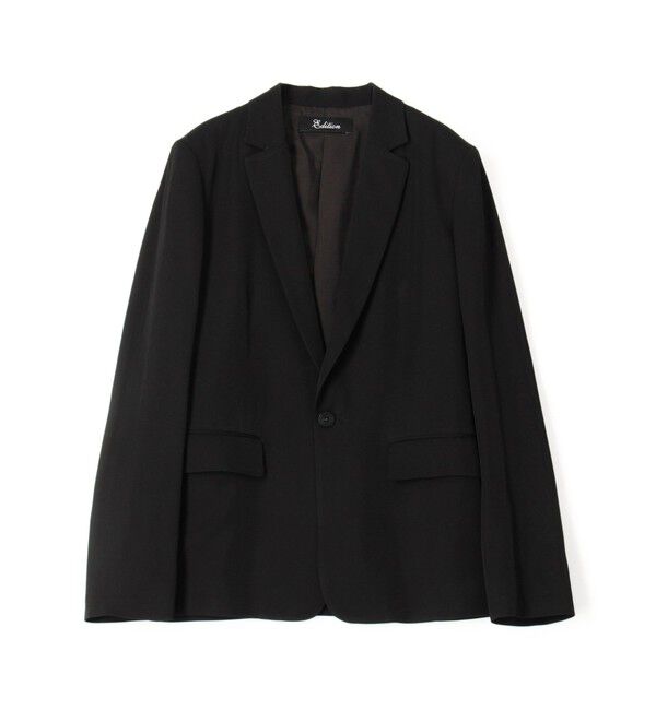 Edition「ビスコースツイル テーラードジャケット」|テーラードジャケット|19 ブラック