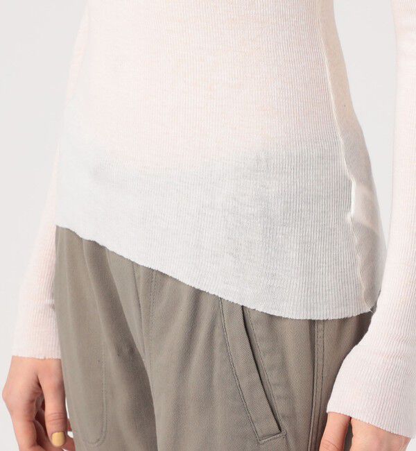 JAMES PERSE「コットンカシミヤブレンドリブ ロングスリーブプルオーバー WVA3939」|Tシャツ・カットソー|