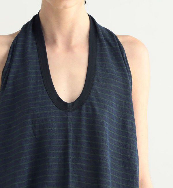 BACCA「リネンボーダー ホルターネックカットソー」|Tシャツ・カットソー|