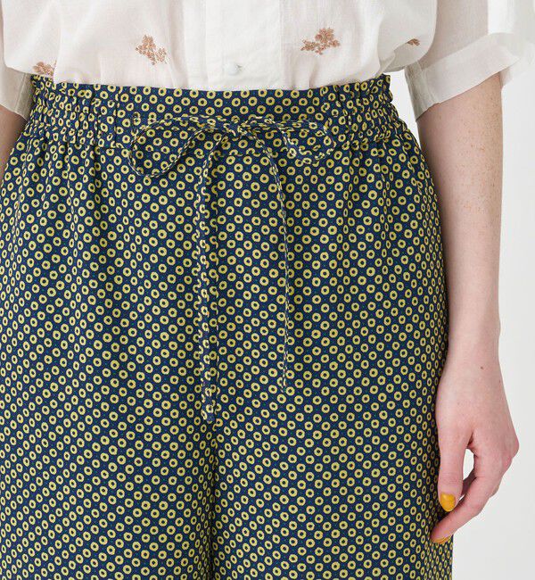 SOULEIADO「トリアセテートポリエステルプリント イージーストレートパンツ」|その他|