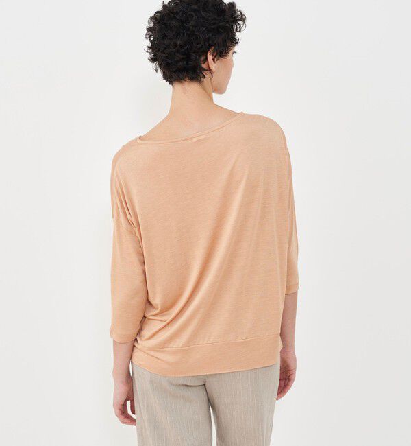 GALERIE VIE「バンブーレーヨン ボートネックTシャツ」|Tシャツ・カットソー|