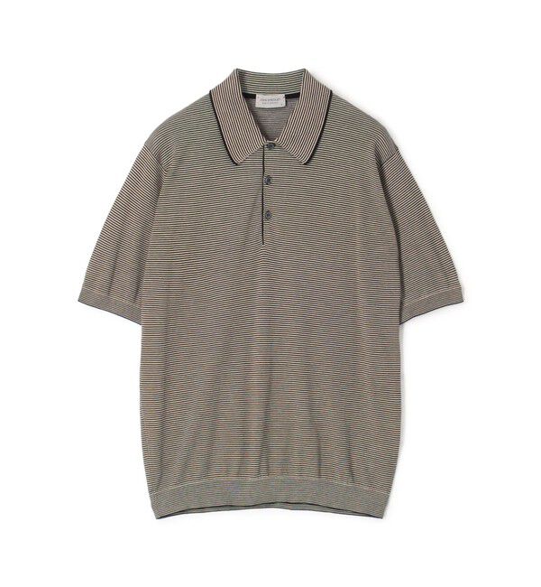 TOMORROWLAND BUYING WEAR「JOHN SMEDLEY KYSON 30G EASY FIT ニットポロシャツ」|ニット・セーター|64 ブルー系