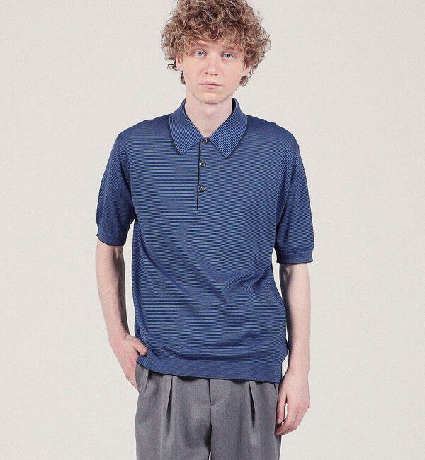 TOMORROWLAND BUYING WEAR「JOHN SMEDLEY KYSON 30G EASY FIT ニットポロシャツ」|ニット・セーター|
