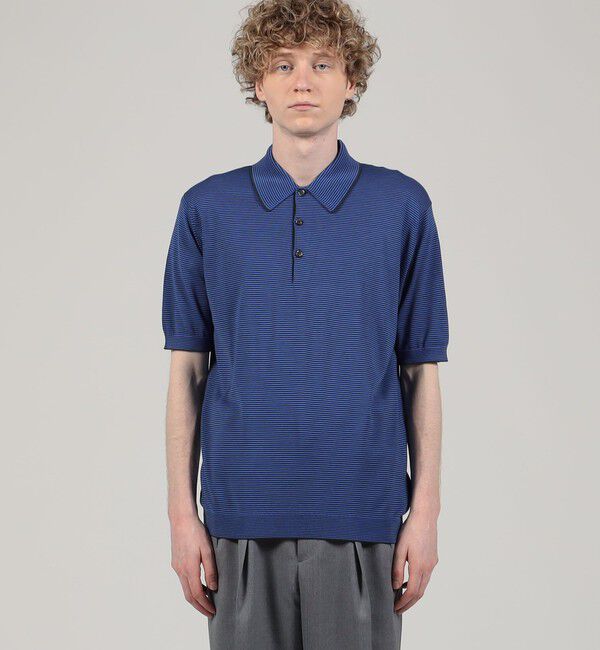 TOMORROWLAND BUYING WEAR「JOHN SMEDLEY KYSON 30G EASY FIT ニットポロシャツ」|ニット・セーター|