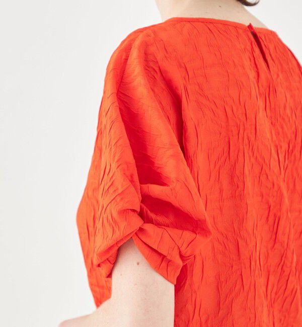 Ballsey「フラワージャカード ツイストスリーブブラウス」|シャツ・ブラウス|