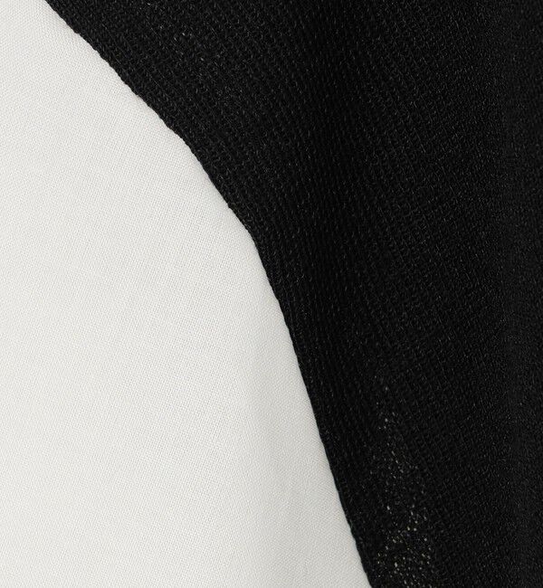 Ballsey「ファブリックコンビ パフスリーブプルオーバー」|ニット・セーター|