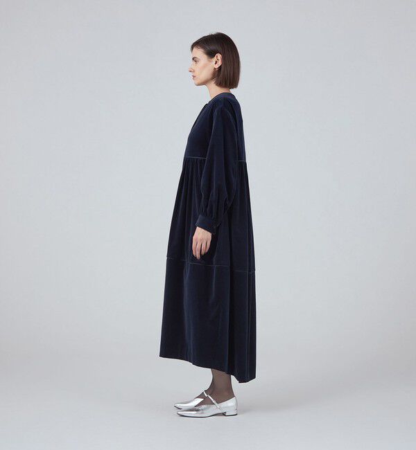 TOMORROWLAND collection「キャラメルヴェルト ギャザーロングワンピース」|ワンピース|