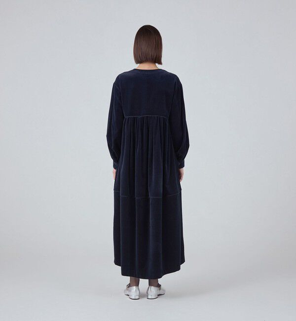 TOMORROWLAND collection「キャラメルヴェルト ギャザーロングワンピース」|ワンピース|