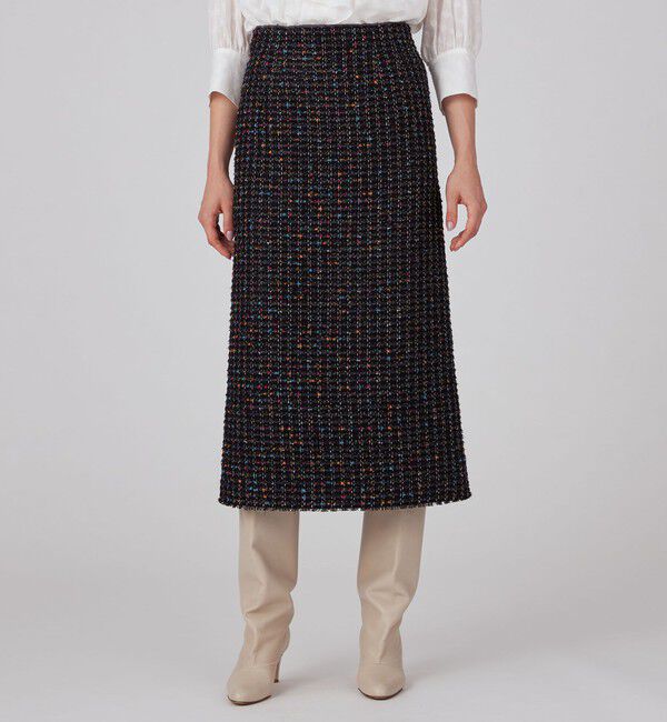 Ballsey「カラフルフラッグツイード ペンシルタイトスカート」|タイト|