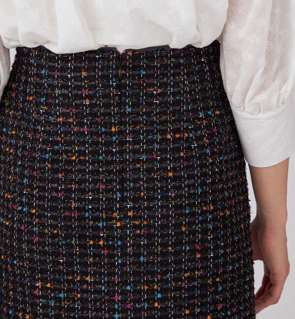 Ballsey「カラフルフラッグツイード ペンシルタイトスカート」|タイト|