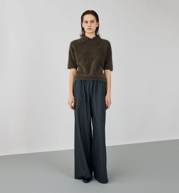 DES PRES「フォックスカシミヤ シャツカラープルオーバー」|ニット・セーター|