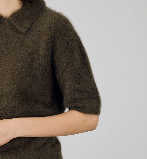 DES PRES「フォックスカシミヤ シャツカラープルオーバー」|ニット・セーター|