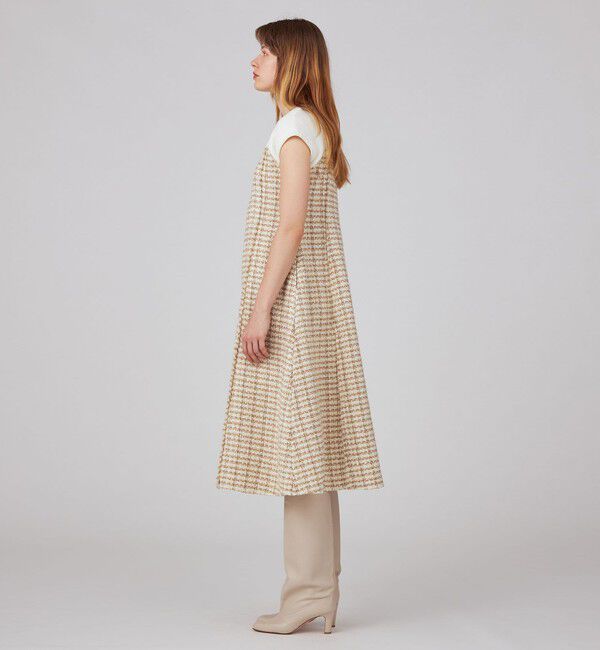 ニットコンビツイード フレンチスリーブワンピース（Ballsey）｜ルミネ