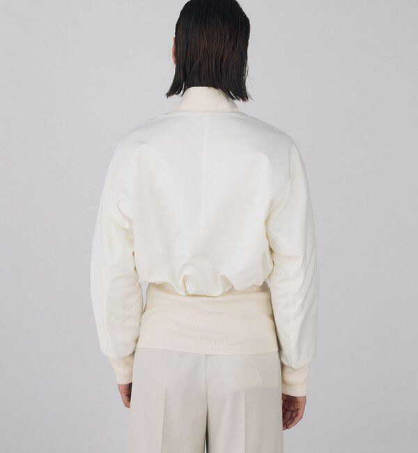 DES PRES「ポリエステルスムースダブルクロス クロップドブルゾン」|ブルゾン・スタジャン|