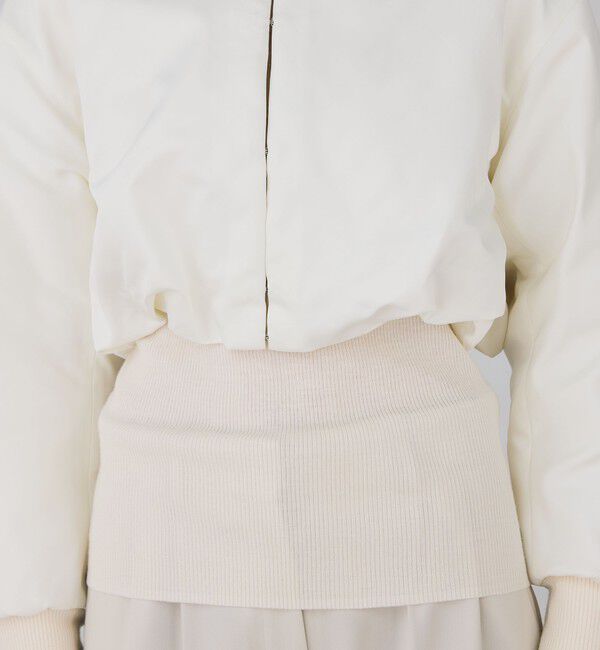 DES PRES「ポリエステルスムースダブルクロス クロップドブルゾン」|ブルゾン・スタジャン|