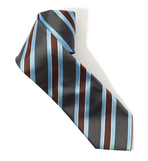 TOMORROWLAND GOODS「STEFANO BIGI シルク レジメンタルネクタイ」|ネクタイ・蝶ネクタイ|18 ブラック系