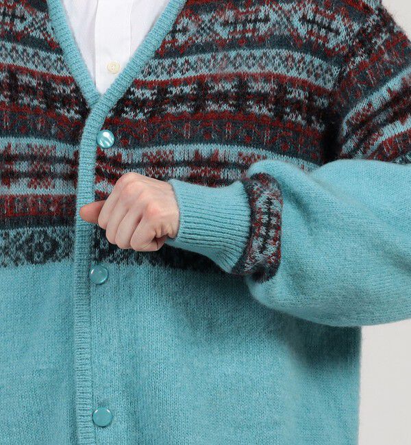 TOMORROWLAND MENS「TOOMRROWLAND tricot ナイロンモヘヤウール フェアアイルジャガード カーディガン」|カーディガン|