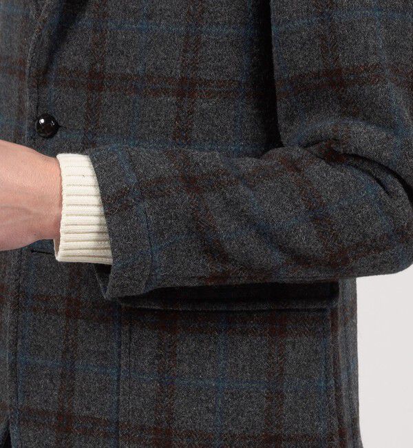 TOMORROWLAND MENS「ウォッシュドツイード シングルブレステッド 3Bジャケット」|テーラードジャケット|