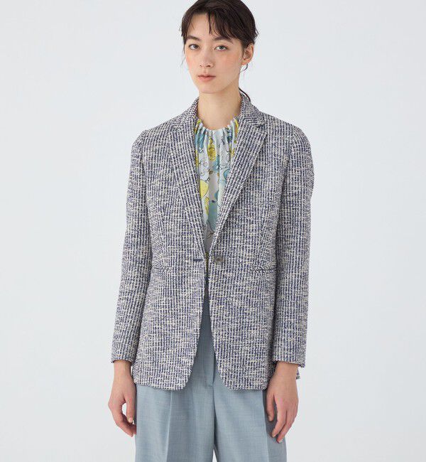 TOMORROWLAND collection「エフェクトジャージー 1Bジャケット」|テーラードジャケット|