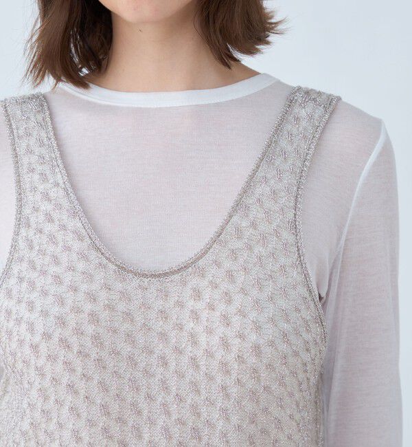 MACPHEE「ルレックスモヘヤ タンクトップ」|ベスト・ジレ|