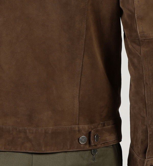 TOMORROWLAND MENS「【別注】EMMETI ラムスエード トラッカージャケット」|ブルゾン・スタジャン|