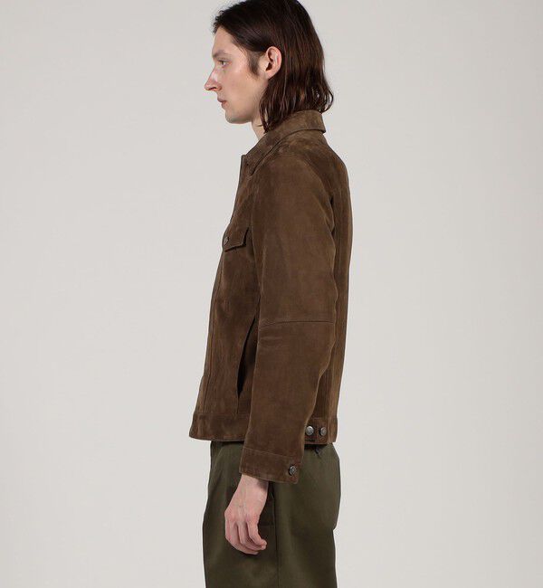 TOMORROWLAND MENS「【別注】EMMETI ラムスエード トラッカージャケット」|ブルゾン・スタジャン|