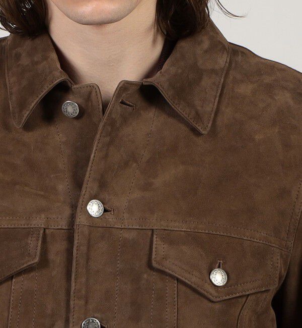 TOMORROWLAND MENS「【別注】EMMETI ラムスエード トラッカージャケット」|ブルゾン・スタジャン|