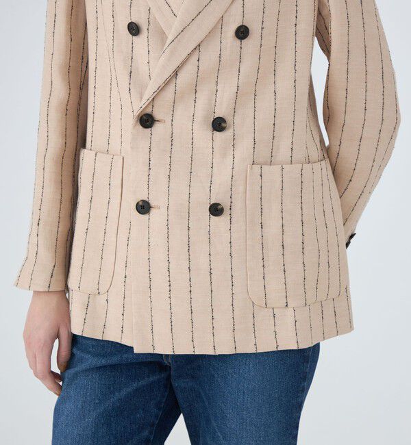 MACPHEE「ダブルカバーリネン ダブルブレストジャケット」|テーラードジャケット|