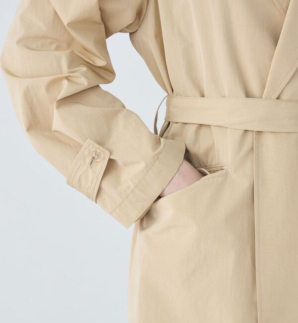 MACPHEE「ウォーターレぺレントタフタ ベルテッドコート」|チェスターコート|