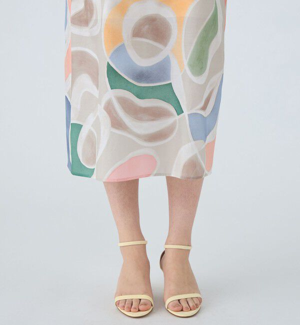 Ballsey「セルフロートプリント Iラインキャミソールワンピース」|ワンピース|