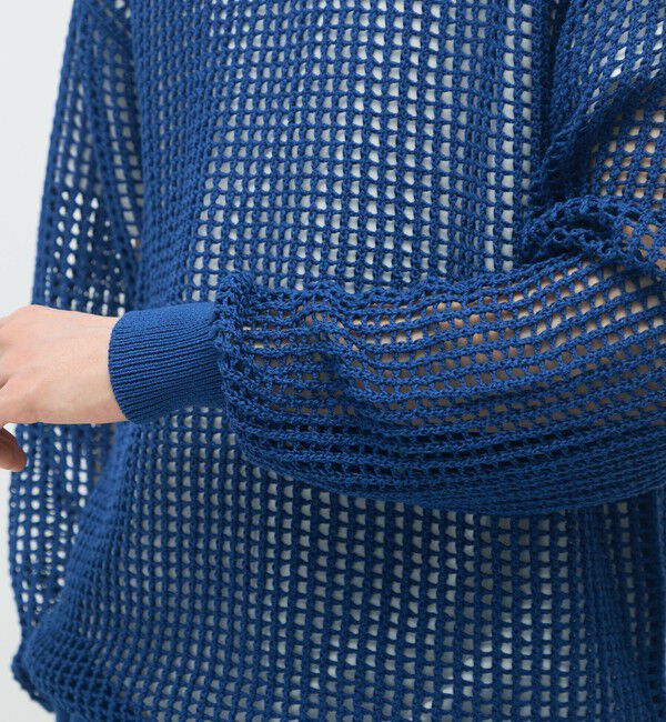 CABaN「CABaN コットンメッシュ クルーネックプルオーバー」|ニット・セーター|