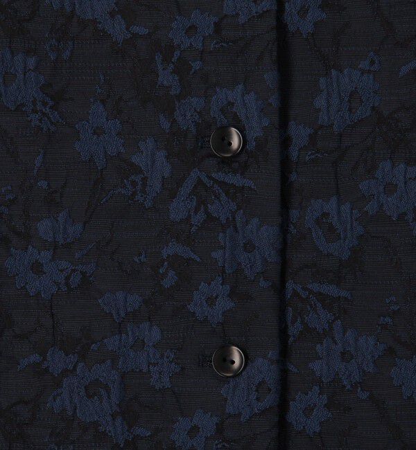 TOMORROWLAND collection「フラワージャカード ワイドスリーブショートジレ」|ベスト・ジレ|