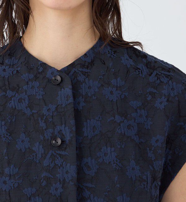 TOMORROWLAND collection「フラワージャカード ワイドスリーブショートジレ」|ベスト・ジレ|