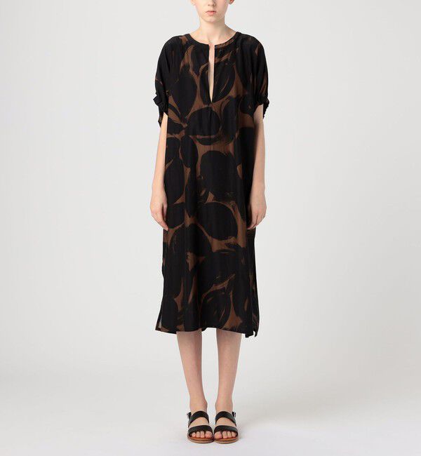 TOMORROWLAND GOODS「HAVERSACK ボタニカルプリントワンピース」|ワンピース|