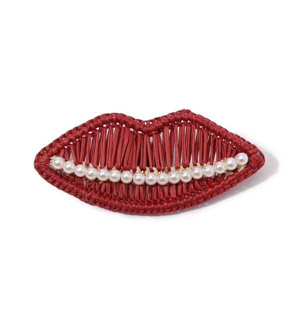 TOMORROWLAND GOODS「Mercedes Salazar Smile ブローチ」|ブローチ・コサージュ|36 レッド系