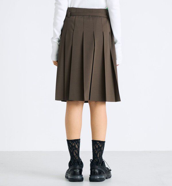 Edition「ウールライク ラッププリーツスカート」|スカート|