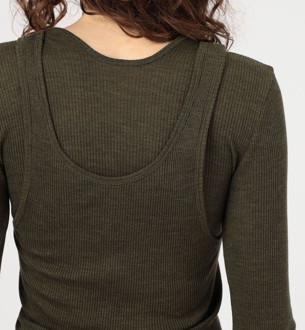 TOMORROWLAND GOODS「HAKUJI ウールリブ レイヤードクルーネックプルオーバー」|Tシャツ・カットソー|