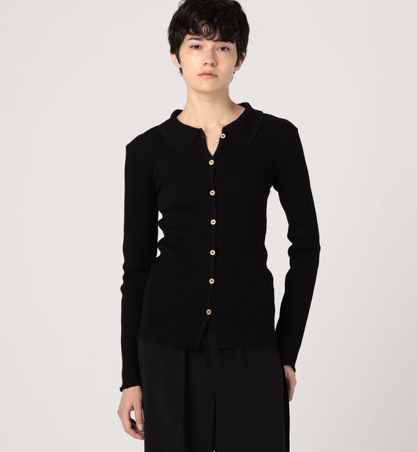 TOMORROWLAND GOODS「BASERANGE ISO コットンリブ シャツ」|カーディガン|