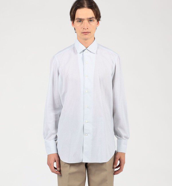 TOMORROWLAND BUYING WEAR「Maria Santangelo コットンワンピースカラー チェックシャツ」|シャツ・ブラウス|