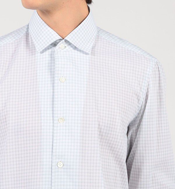 TOMORROWLAND BUYING WEAR「Maria Santangelo コットンワンピースカラー チェックシャツ」|シャツ・ブラウス|