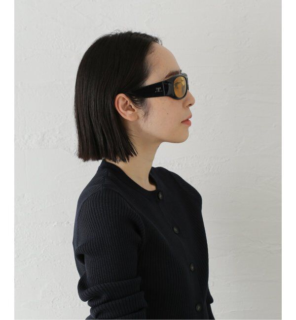 EYETHINK「【COURREGES / クレージュ】HYBRID 01 SUNGLASSES BLACK/YELLOW」|サングラス|