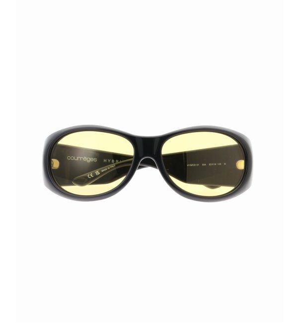 EYETHINK「【COURREGES / クレージュ】HYBRID 01 SUNGLASSES BLACK/YELLOW」|サングラス|
