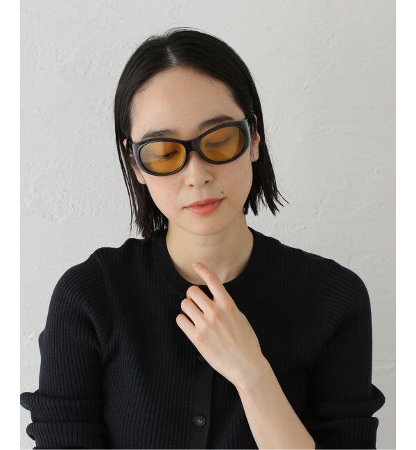 EYETHINK「【COURREGES / クレージュ】HYBRID 01 SUNGLASSES BLACK/YELLOW」|サングラス|