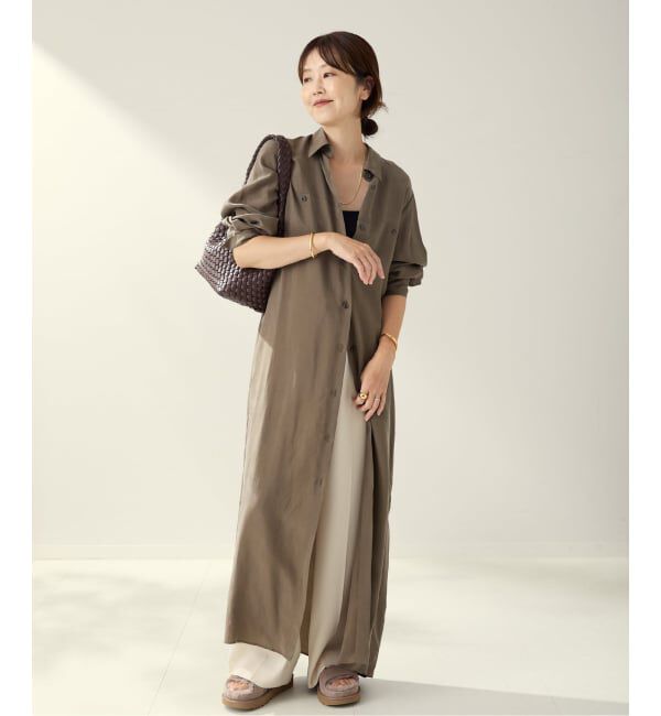 Plage「R&rsquo;IAM キュプラシャツワンピース」|ワンピース|