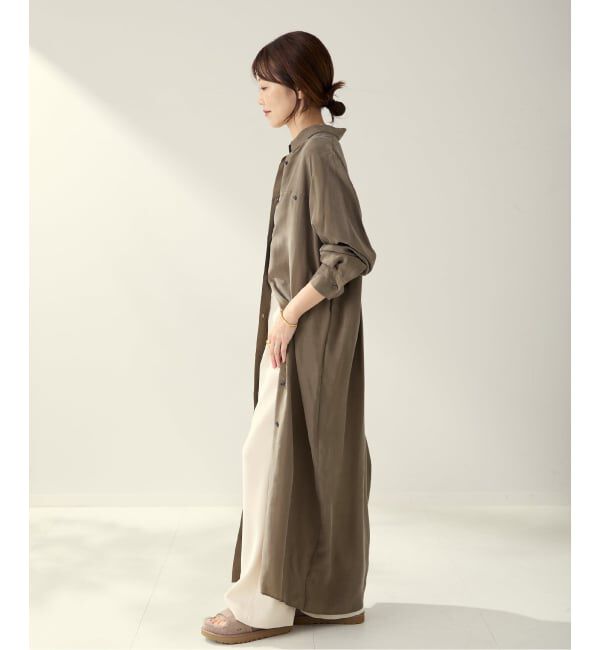 Plage「R&rsquo;IAM キュプラシャツワンピース」|ワンピース|