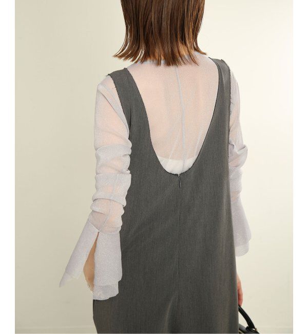 SLOBE IENA「《追加2》ラッフルスリーブチュールプルオーバー」|Tシャツ・カットソー|