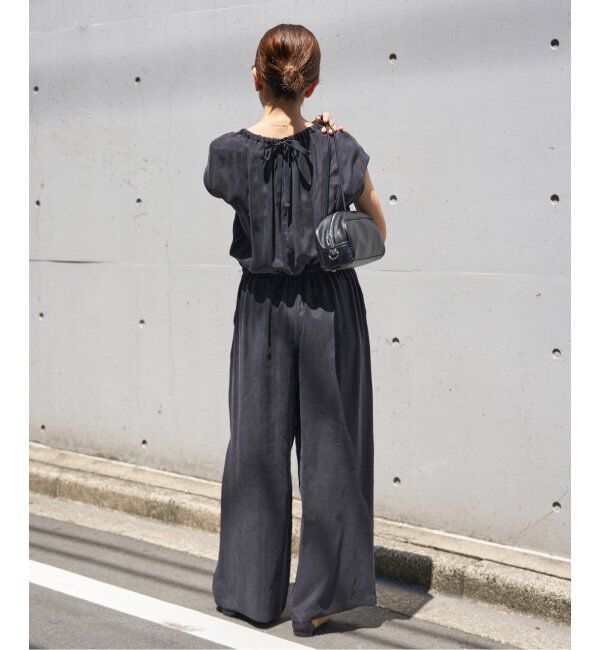 IENA「《追加2》キュプラギャザーネックオールインワン」|オールインワン|