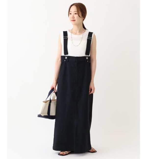 SLOBE IENA「《WEB限定/追加》ハイウエストジャンパースカート」|スカート|